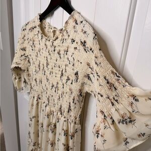 JessaKae Cream Floral Dress